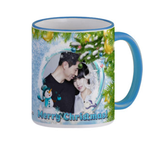 Christmas Blue Snowman