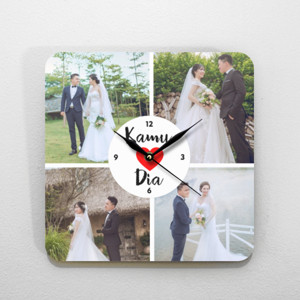 Template Jam Dinding Tema Pernikahan 3